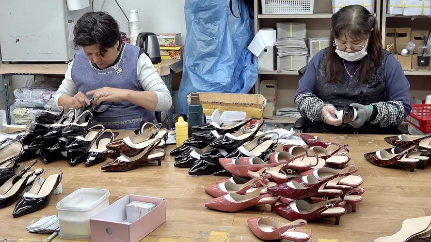 4k 过程 - 高跟鞋制作工艺韩国女鞋批量生产工厂*